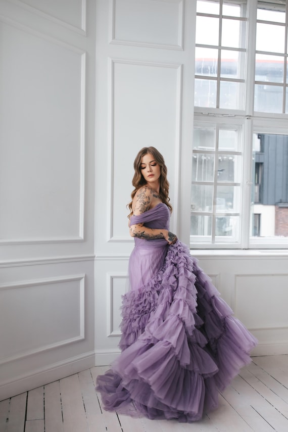 dress with layers of ruffles Oceana Layered Ruffle Maxi White 33.0 Waist Yule Love all of the