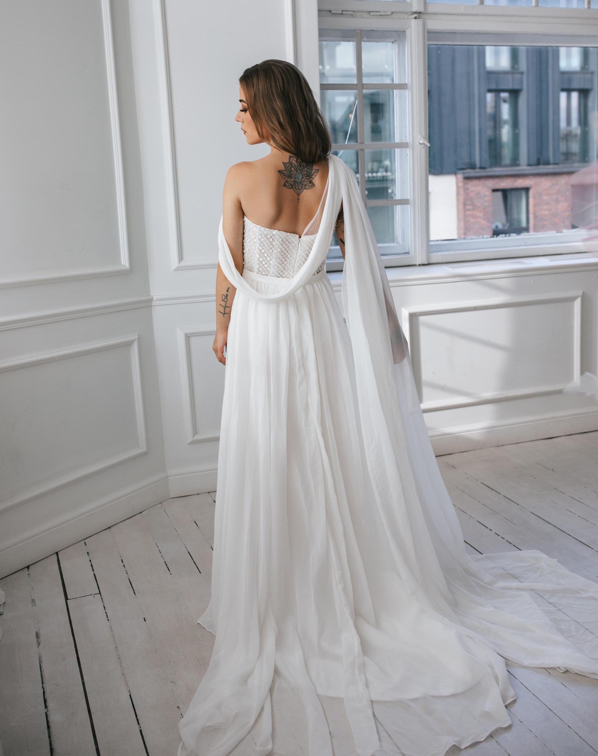 long white casual dress Chiffon Maxi White / US 14 cross tie Category:BODYCON DRESSES Color:All Ivory Blue Short Prom Dress,