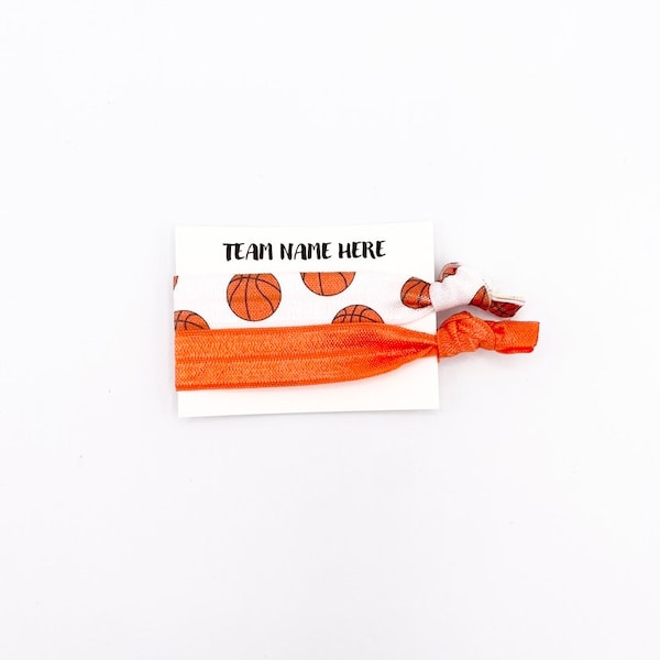 Basketball Hair Tie Favours | basketball hair ties | basketball team custom favours | basketball lootbag | girls basketball team |