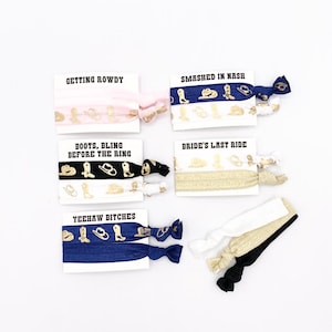 Western favours | cowboy themed party | boots and bling party | yeehaw | smashed in nash | brides last ride | western bachelorette favor