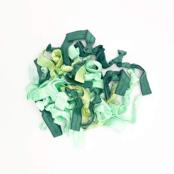 Green Hair Ties Etsy