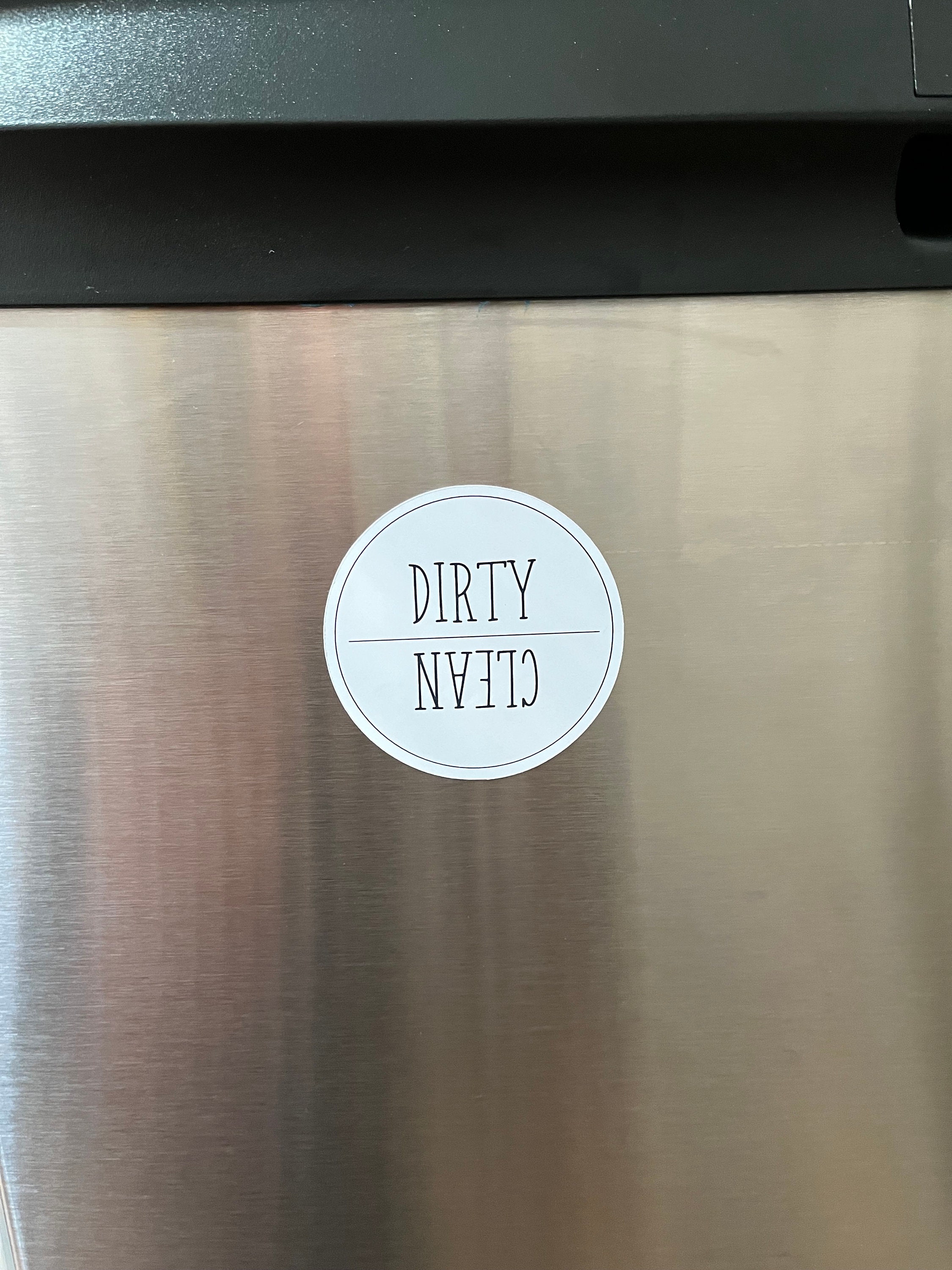 Magnet Dishwasher Clean Dirty Magnet Kitchen Home Decor Farmhouse White ...