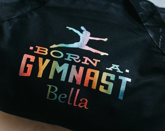 Gym Bag Black Gymnastics Bag Dance Bag Custom Gymnastics Gift For Girl Bag for Gymnast