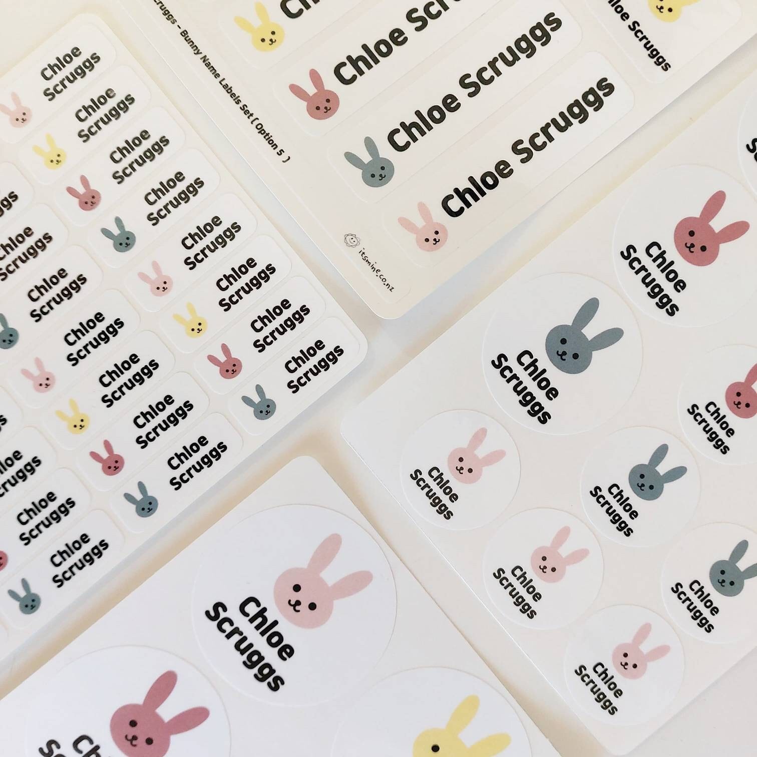 Bunny Name Labels Waterproof Labels School Labels Daycare - Etsy
