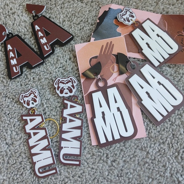 Alabama A&M University Homecoming, game day, everyday earrings. AAMU