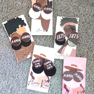 Alabama A and M University Stud Earrings, AAMU Game Day Jewelry, Homecoming Earrings, Maroon and White, Everyday HBCU Accessories