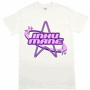 Inhumane Starlink Streetwear y2k Tee White-Pink