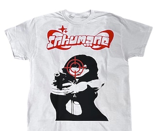 Inhumane y2k shooter tee (RED)