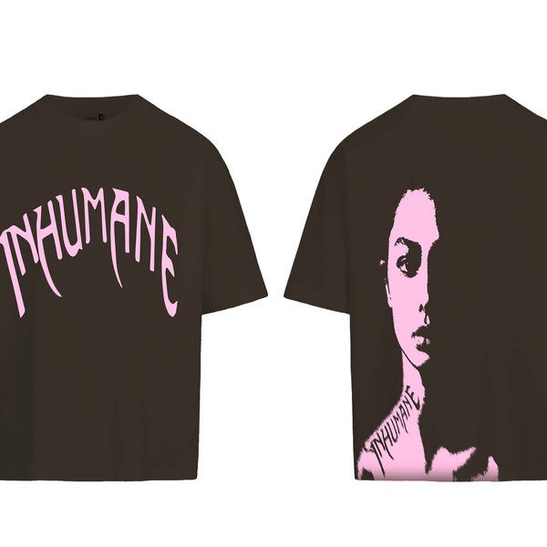 Inhumane Curved Font Streetwear Tee