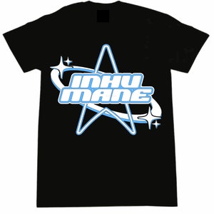 Inhumane Starlink Streetwear y2k Tee Black-Blue