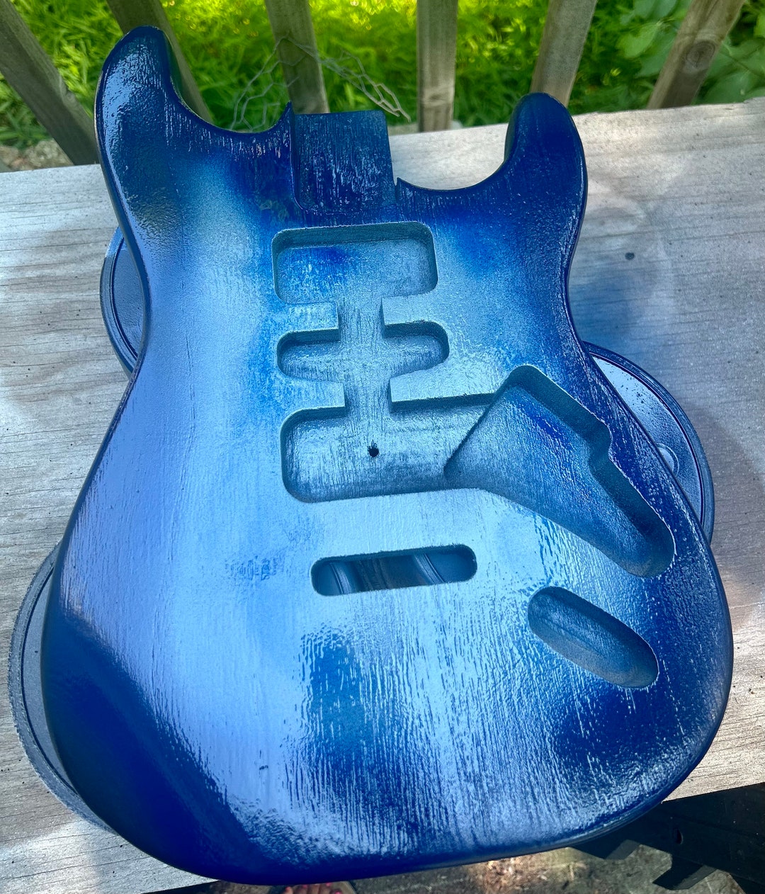 Custom Hand Painted Guitar Body Only FREE SHIPPING Etsy