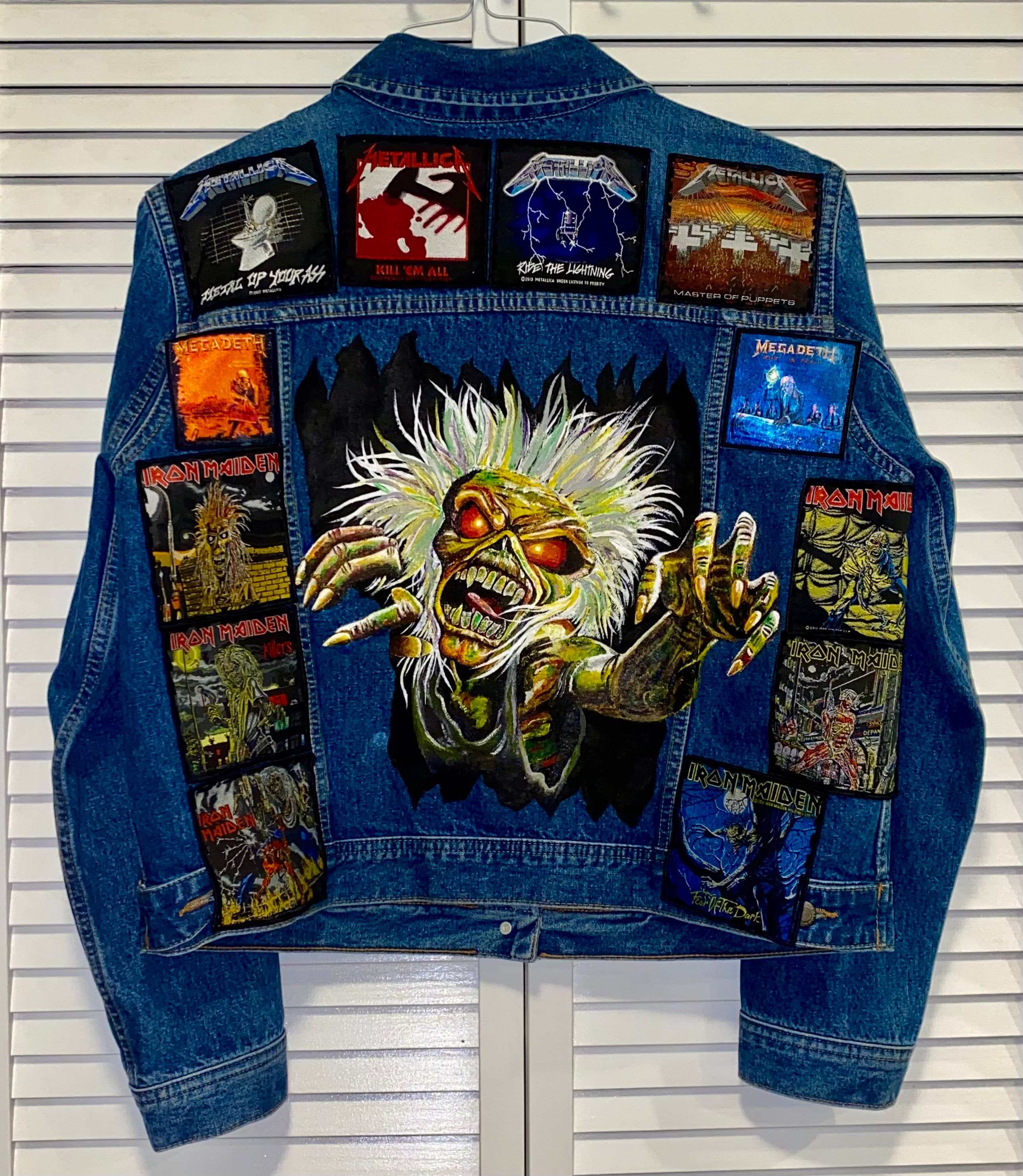 Custom Hand Painted Denim Jacket - FREE SHIPPING - Etsy