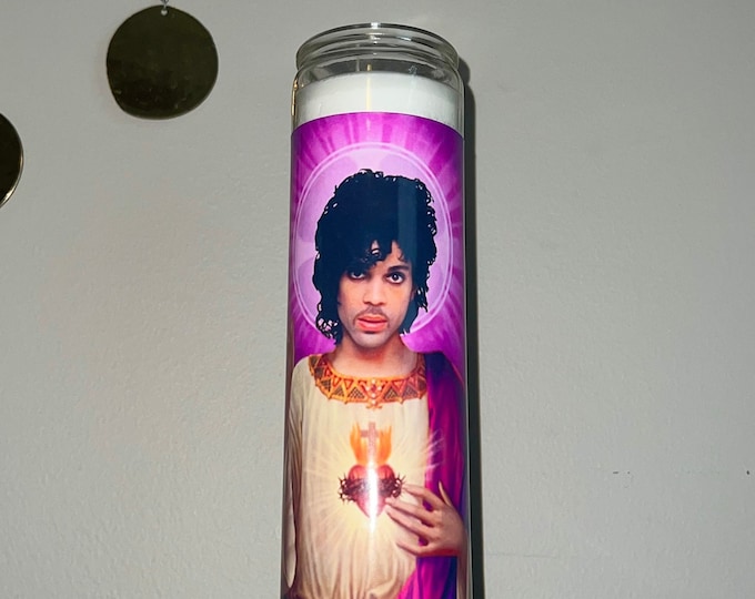 Celebrity Saint Candle - Etsy