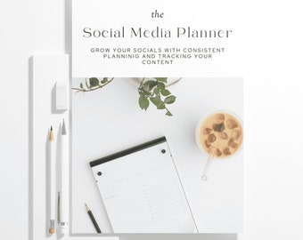 Social Media Planner, Inhaltsplaner, Digitaler Inhalt Kalender, PDF Download, Social Media-Manager, Social Media Kalender Instagram