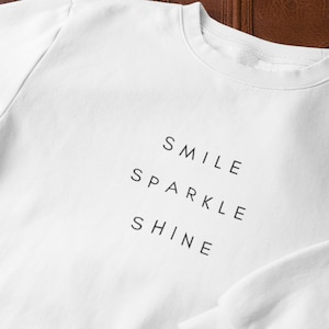 Minimalist sweater | Text sweater | Organic sweater | Round neck sweater | Simple and modern | Gift for her | ORGANIC