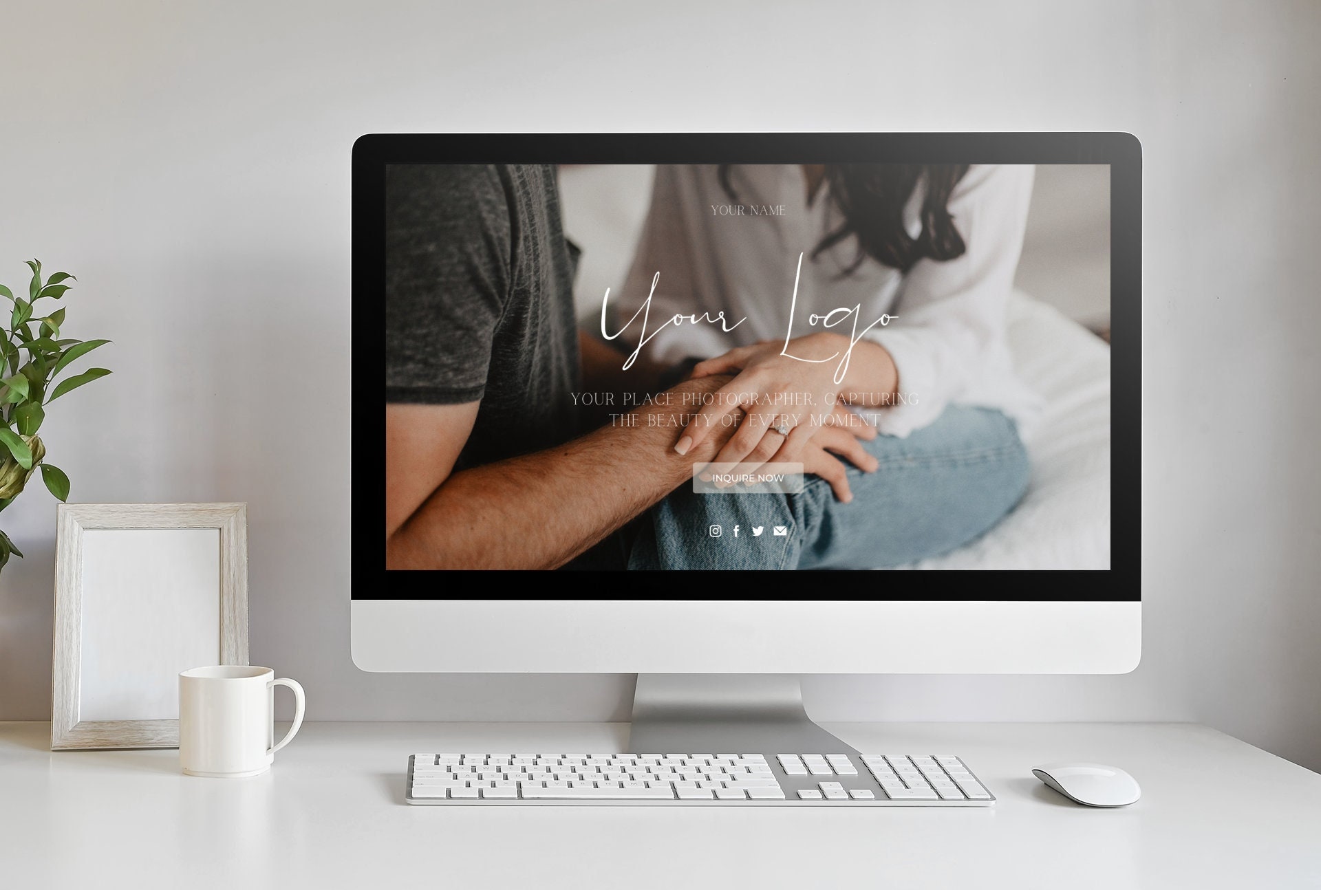 Modèle de site Web Canva, modèles de sites Web, site Web fait pour vous, site Web modèle Canva, site Web de photographe, One pager, photographe