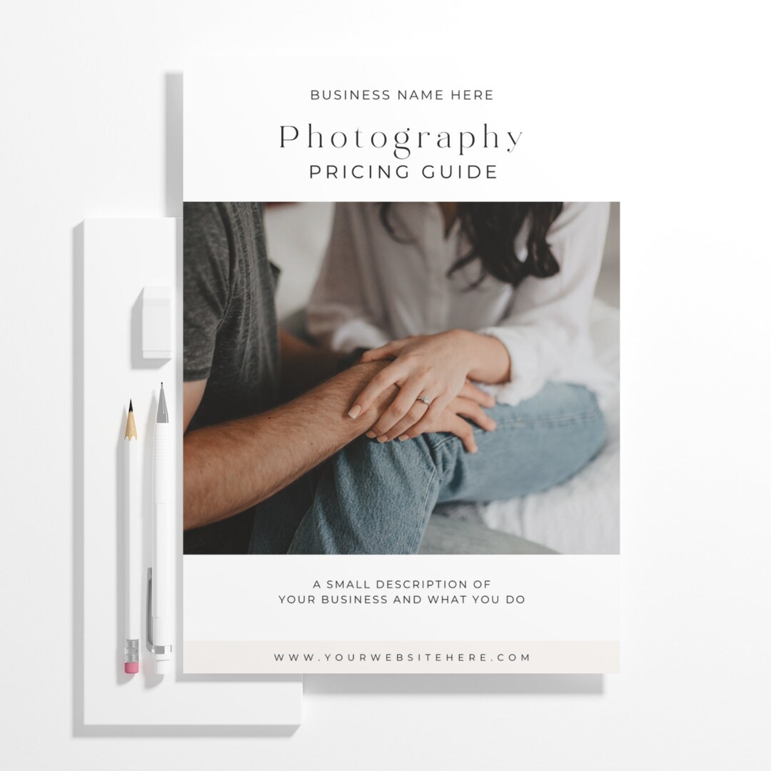 Photography Welcome Guide, Photographer Pricing Template, Photographer ...