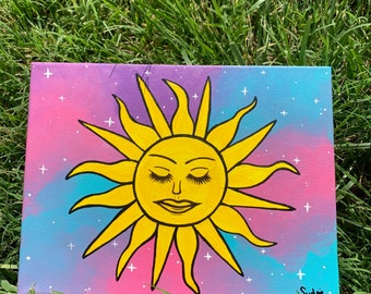 Sun and sky painting