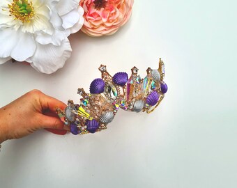 Mermaid crown galactic tiara mythical cosplay custom colour