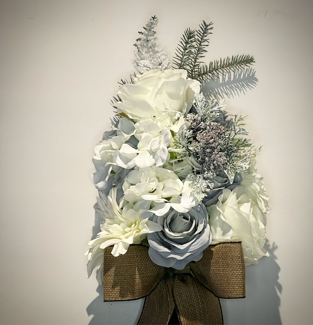 Mausoleum Crypt Artificial Flower Arrangement Christmas Etsy