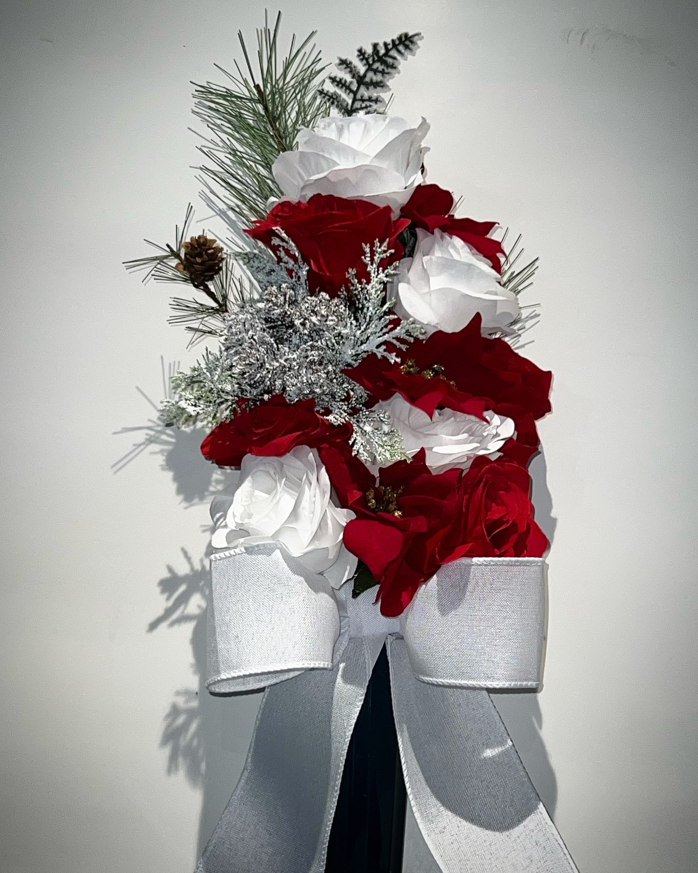 Mausoleum Crypt Artificial Flower Arrangement Christmas Etsy