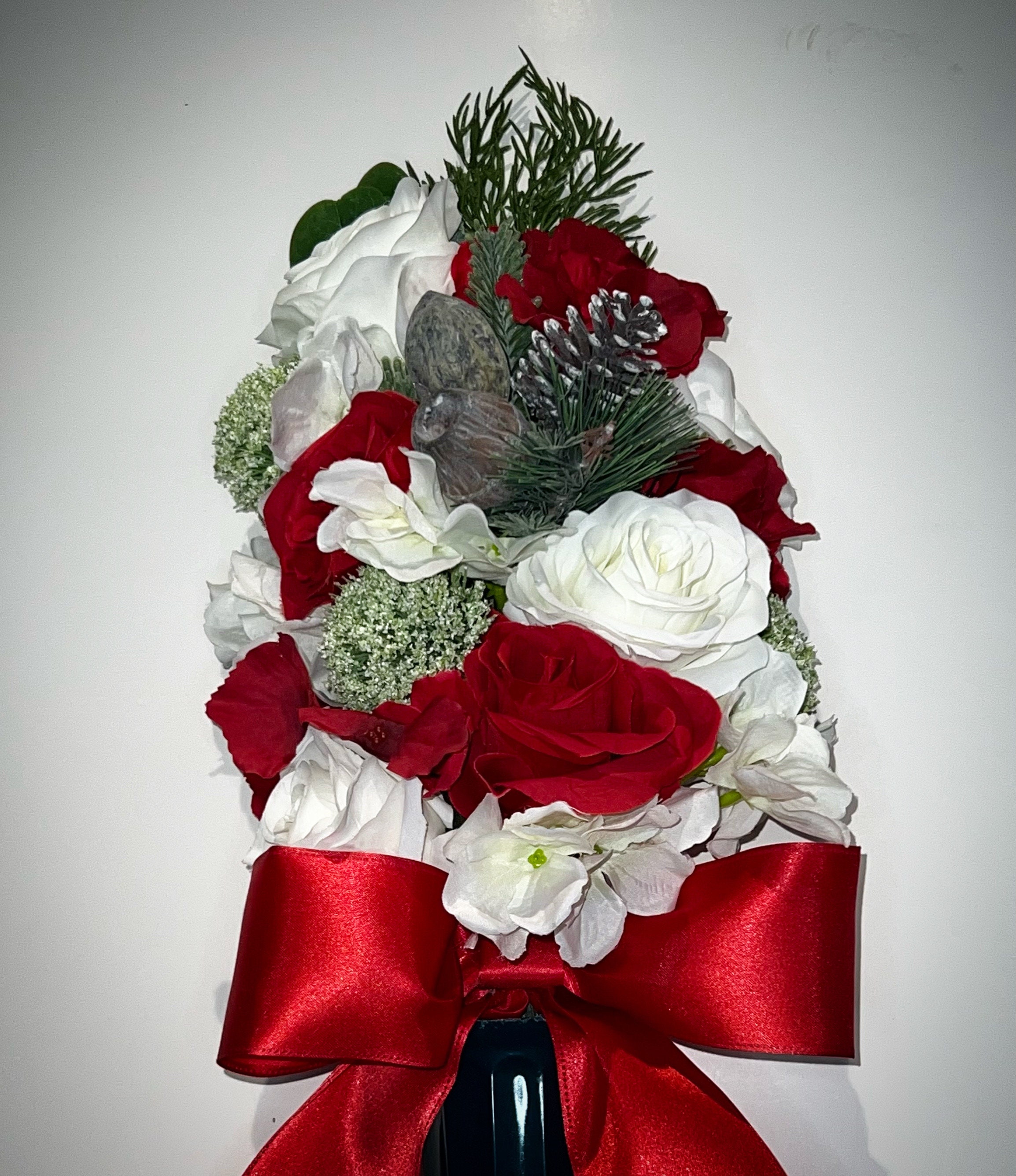 Mausoleum Crypt Artificial Flower Arrangement Christmas Etsy