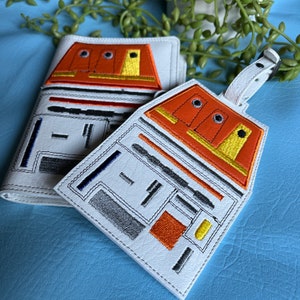 Space Droid! Chopper  inspired Passport Cover and Luggage Tag