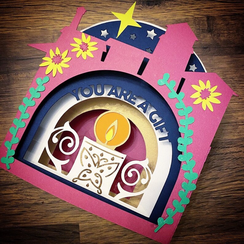 You are a gift - 3D paper cut card for any Encanto and Disney Fan 