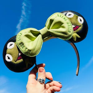 It’s not easy being green! Kermit inspired Muppet Ear Headband