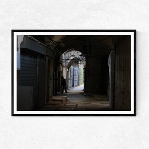 Old City Jerusalem Street Scene | Photo Print | Wall Art | Home Decor | Poster | Holy Land Gifts | Urban Photography