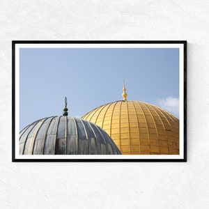 Dome of the Rock and Dome of the Chain, Noble Sanctuary, Old City Jerusalem | Photo Print | Wall Art | Home Decor | Poster | Holy Land Gifts