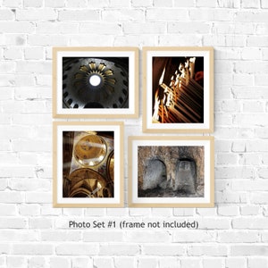 Photo Set: Church of the Holy Sepulchre (four print photos) | Wall Art | Home Decor | Poster | Holy Land Gifts | Sacred Photography