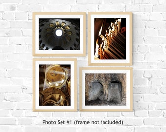 Fotoset: Grabeskirche (vier Druckfotos) | Wandbild | Wohndekor | Poster | Heiliges Land Geschenke | Heilige Fotografie