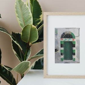 Green Door in Old City Jerusalem