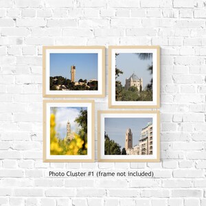 Photo Set: Towers of Jerusalem (four print photos) | Collage | Wall Art | Home Decor | Poster | Holy Land Gifts | Urban Photography