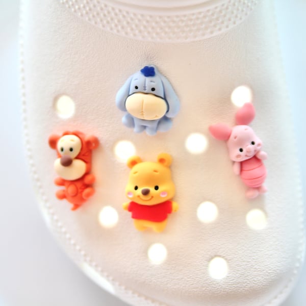 Yellow bear and Friends | cute 3D shoe charms