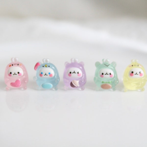 Cute Costume Bunny Jelly Clear | shoe charms