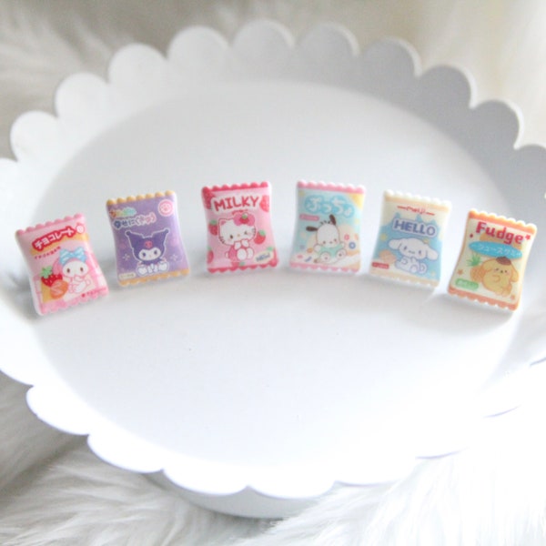 Cute Snack Shoe Charm Accessories | Japanese snack decor