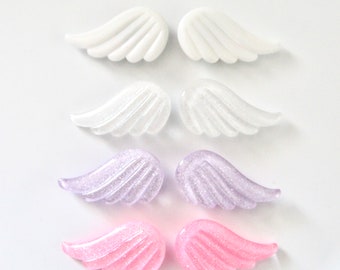 Set van 2 Glitter Angel Wings schoenbedels | leuke schoenbedels