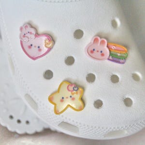 CLEARANCE Kawaii Star Bunny Heart glossy shoe charm