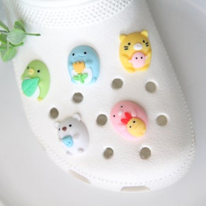 Cute Animal Shoe Charms | Kitten , Pork Cutlet, Lizard, Penguin