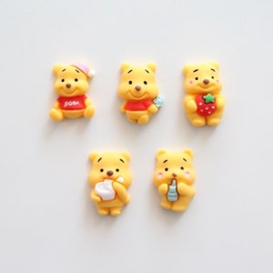 CLEARANCE yellow Bear shoe charms MATTE