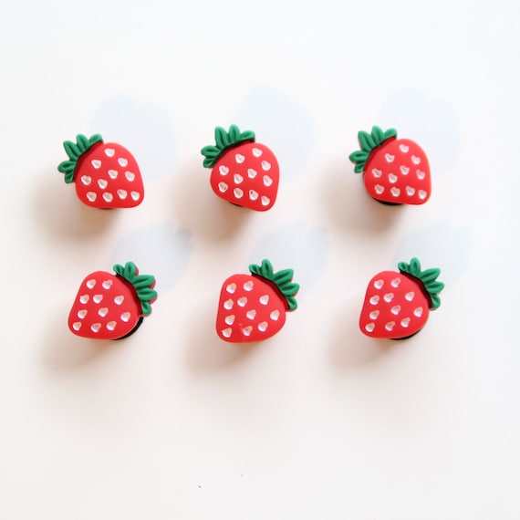 Red Strawberry Shoe Charm MATTE Etsy Australia