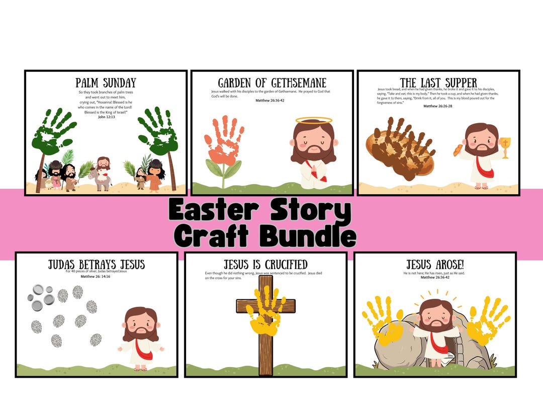 Easter Bible Story Handprint Craft for Kids Prek Kindergarten Daycare ...