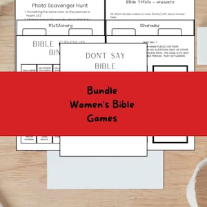 Women&#39;s Bible retreat games bundle | Women&#39;s Ministry Game | Women&#39;s Ministry | Christian Games | Bible Study Games | Women&#39;s Retreat Game