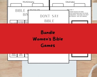 Women's Bible retreat games bundle | Women's Ministry Game | Women's Ministry | Christian Games | Bible Study Games | Women's Retreat Game