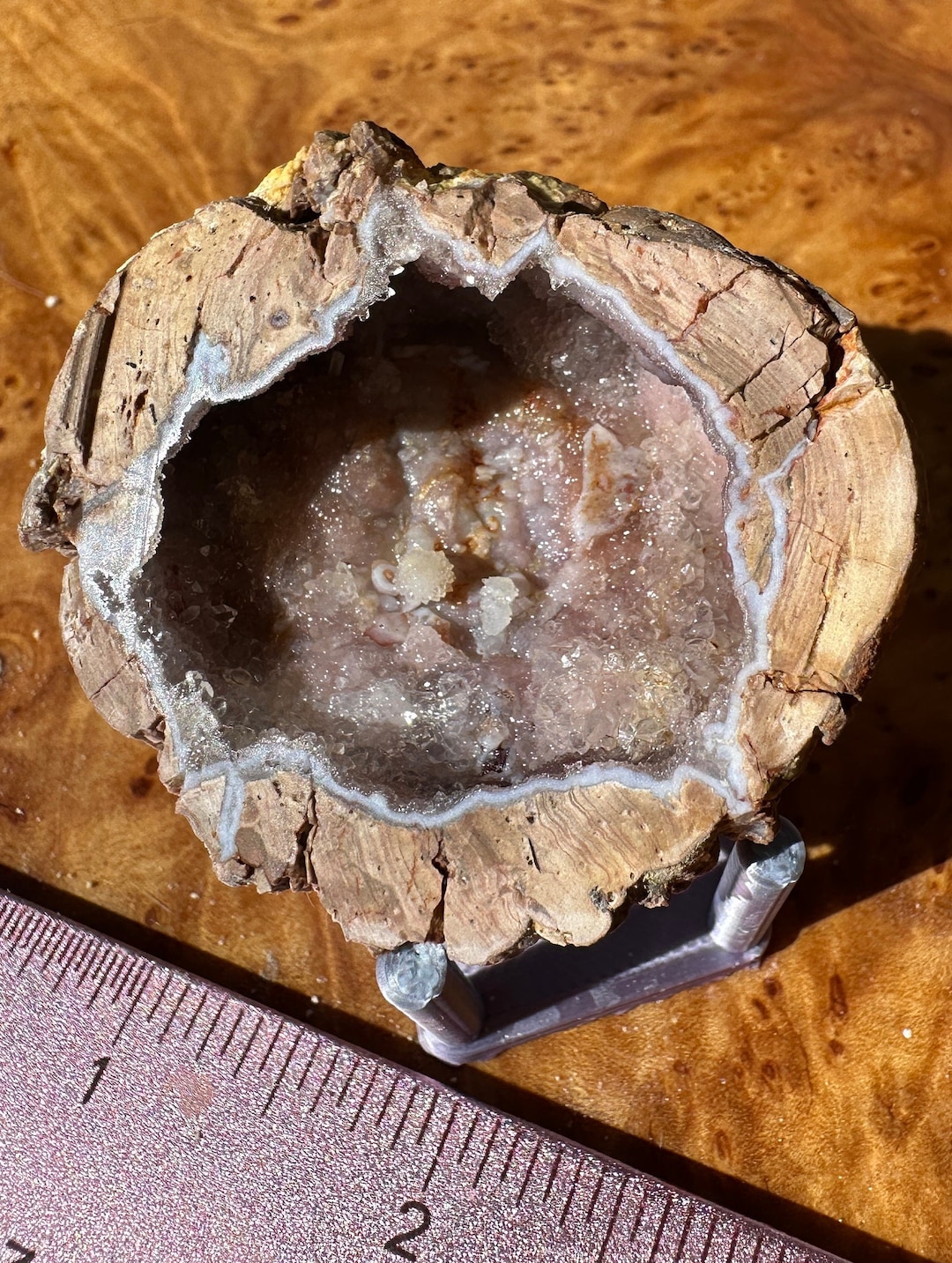 PINK GEODE, Dugway Geodes, Natural Found, Geology, Rocks, Mineral Gifts ...