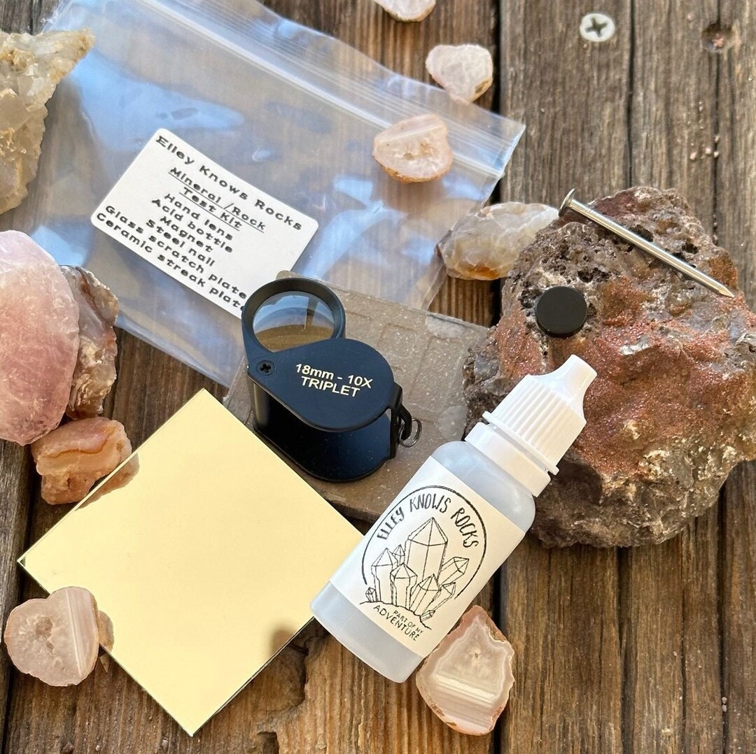 Mineral Test Kit Geology Must Have Gifts Rock Tests First Etsy