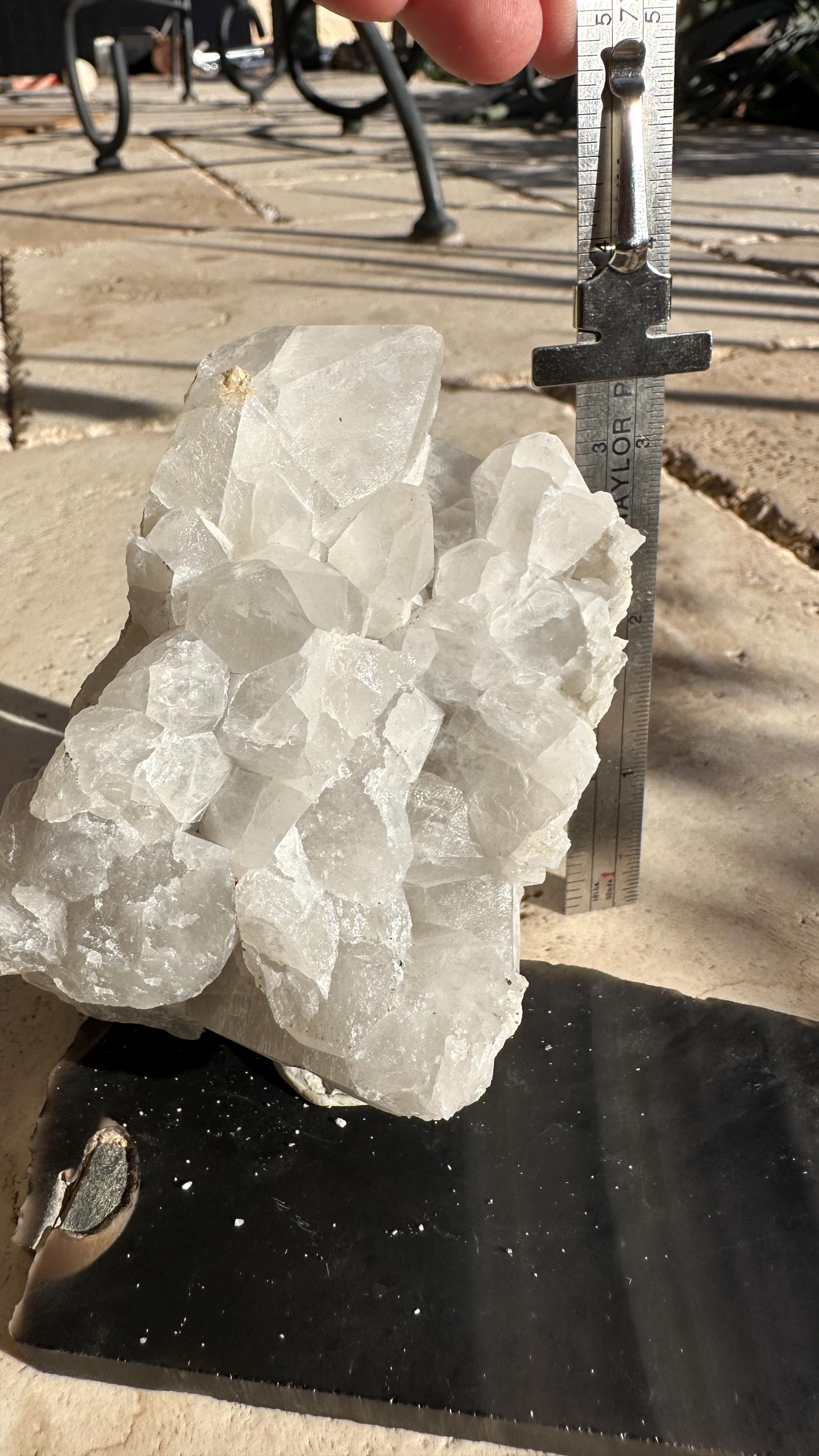 黄鉄鉱含有水晶、地質学、岩石、鉱物ギフト、水晶、本物の石、水晶