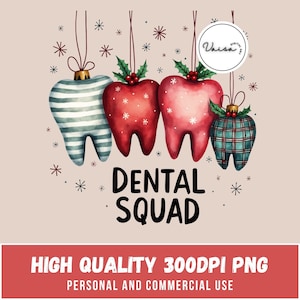 Dentist Christmas Png, Cute Tooth Christmas, Dental Squad Christmas Png, Dental Squad Sublimation Design, Xmas Dental Squad,Digital Download